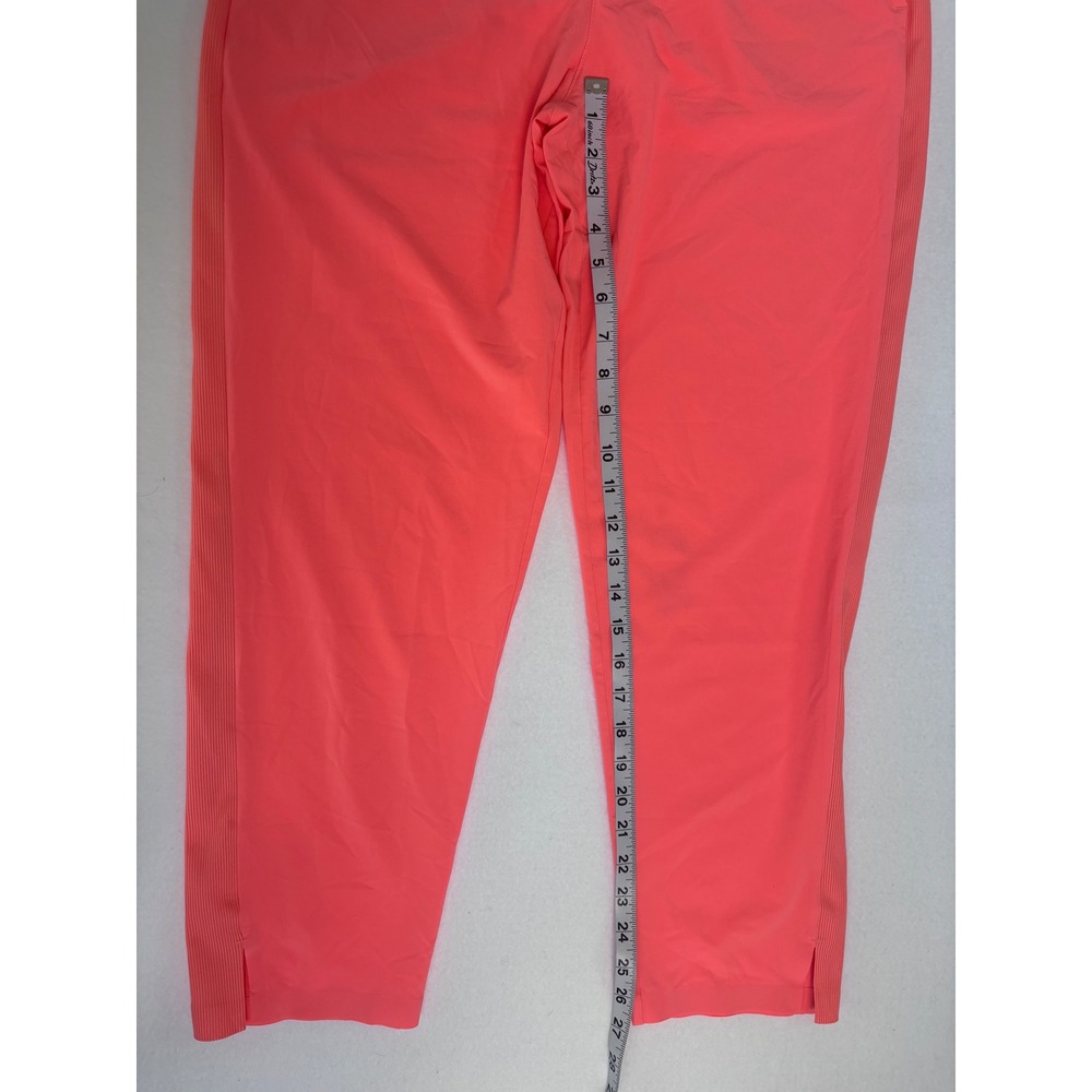 Athleta Brooklyn Ankle Pants Sunset Glow Coral Travel Trousers Size 8 NWOT - Picture 8 of 13
